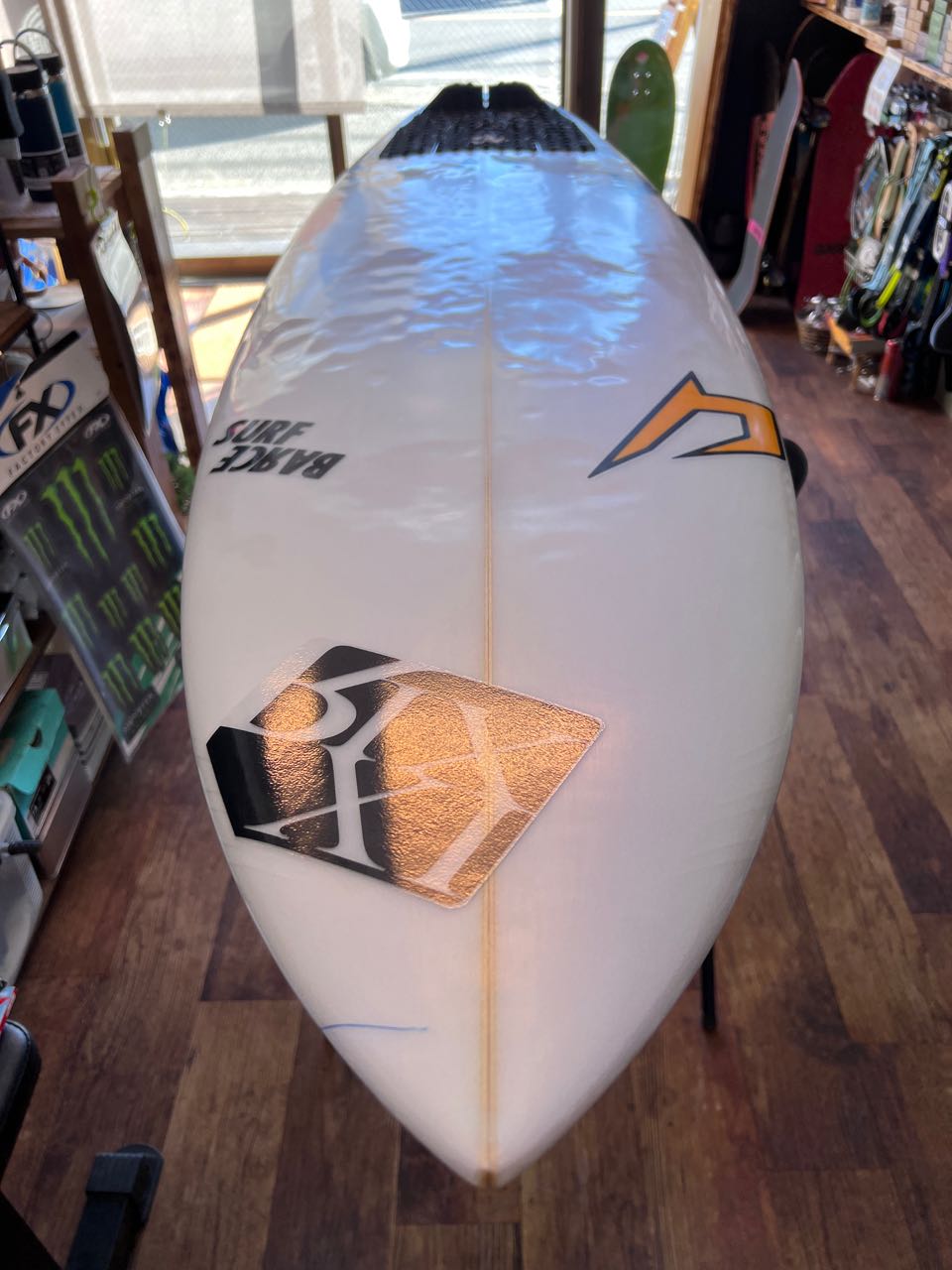 Chilli Surfboard Churro PU

5’9”x19'1/4"x2'5/16” 175.2cm48.9 x 5.927.2ℓ  FCSⅡ FIN無  50点 
¥43,000+tax